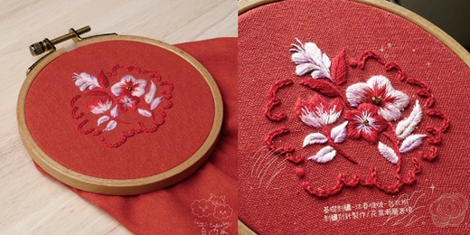 event-banner-基礎刺繡-台北班┋沐春啵啵-刺繡別針製作/針法靈活組合運用/花葉漸層表現/構圖通用