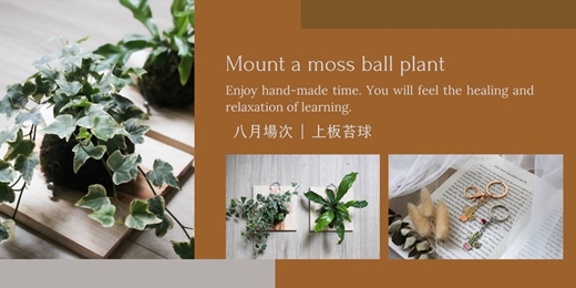event-banner-【台北八月場次】下班隨手作 ‖ 手作課程-上板苔球