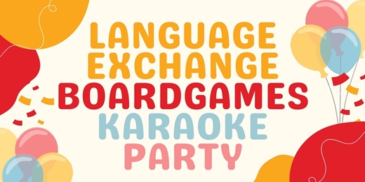 event-banner-7月19日 星期六 語言交換 桌遊撞球派對活動 Barcade Sat Language Exchange & International Social Game Party