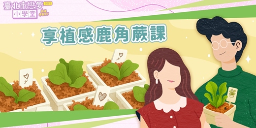 event-banner-2025臺北市戀愛小學堂【 第20堂｜享植感鹿角蕨課】單身聯誼