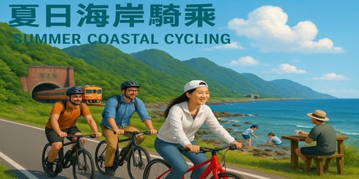 event-banner-夏日海岸騎乘 ~ 福隆舊草嶺自行車隧道 Summer Coastal Cycling ~ Fulong Caoling Historic Railway Tunnel