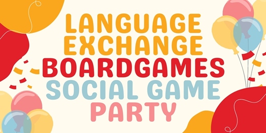 event-banner-8月16日 星期六 語言交換 桌遊撞球派對活動 Barcade Sat Language Exchange & International Social Game Party