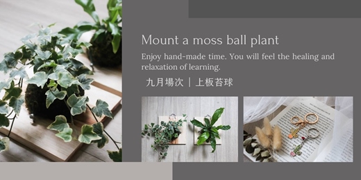 event-banner-【台北九月場次】下班隨手作 ‖ 手作課程-上板苔球